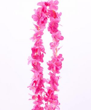 Decostar Artificial Flower Garland 80" - 24 Pieces - Fuchsia